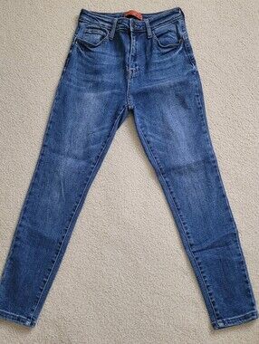 Wax Jean Butt, I Love You "Push Up" Booty Jeans 7/28 Blue Denim